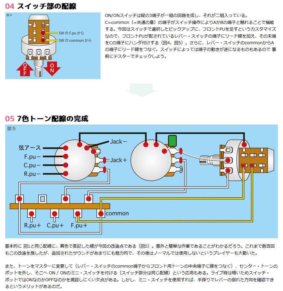 ギターの配線改造で 出音はどう変化するか Kasumi 音楽な日々の あれこれ