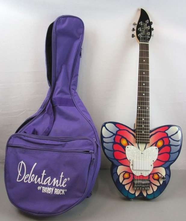 レアDAISY ROCK 蝶 バタフライ butterfly ガールズエレキギター - ギター