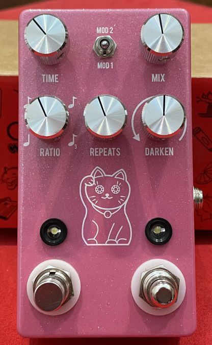 2種類のMODエフェクトを追加できる、JHS Lucky Cat Delay。。: kasumi